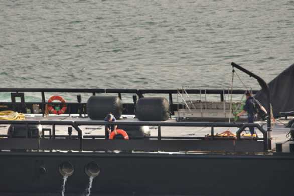 05 September 2023 - 08:54:09

-----------------------
Royal Navy experimental vessel XV Patrick Blackett departs Dartmouth